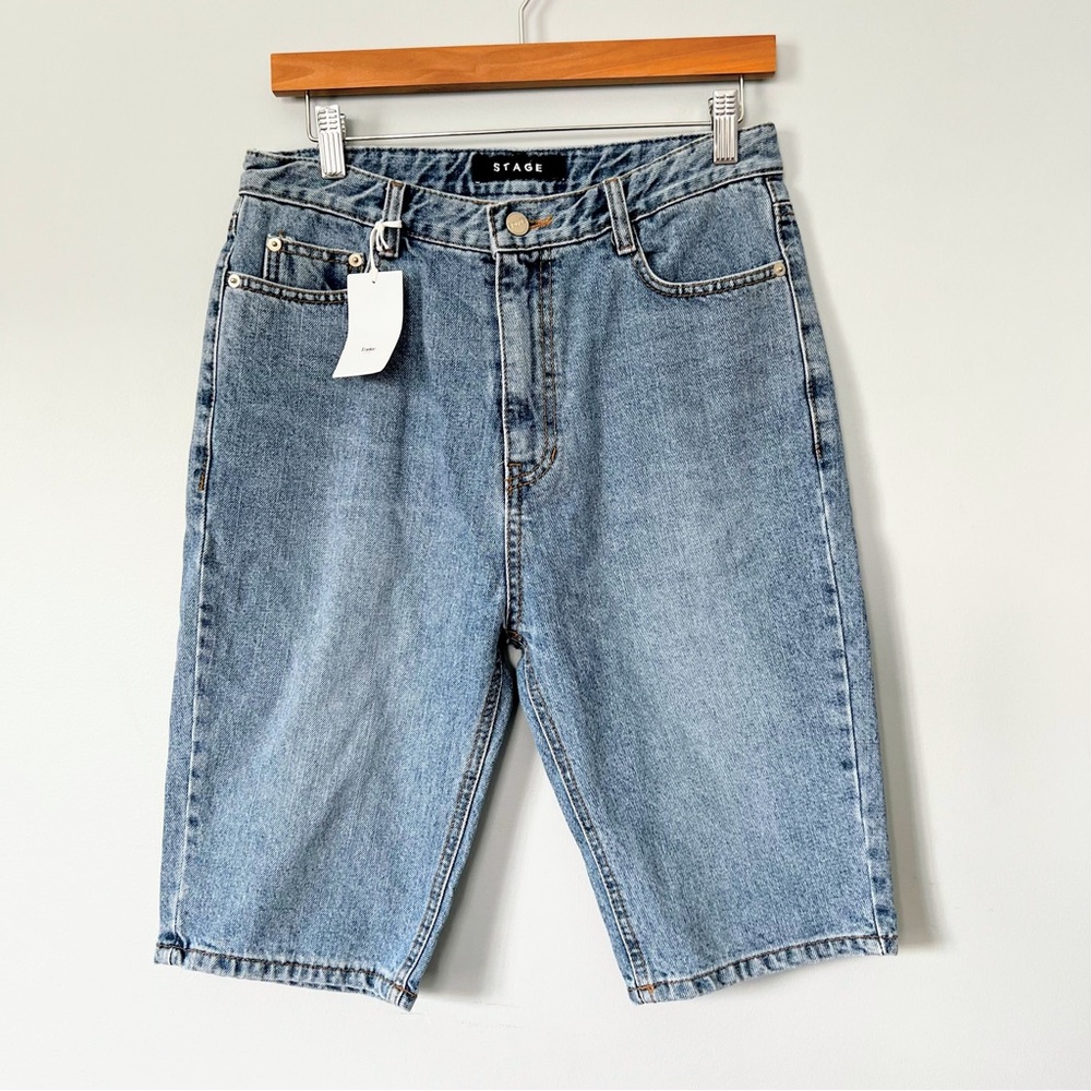 Stage Premium Denim Bermuda Jean Shorts Size Large